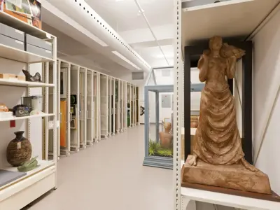 Artwork in collection storage vault
